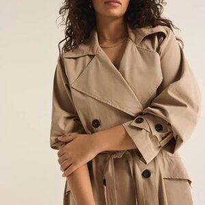 Z Supply Dorian Trench Coat in Driftwood